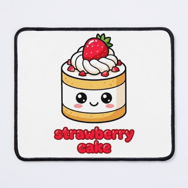 Item preview, Cute Strawberry Cake PNG | Kawaii Strawberry Cake Cartoon Clipart designed and sold by morning sun.