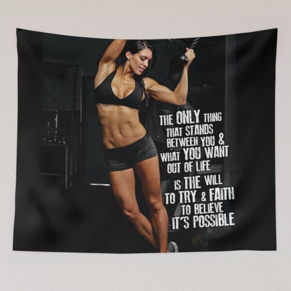 Item preview, Women's Fitness Inspirational Quote designed and sold by superfitstuff.