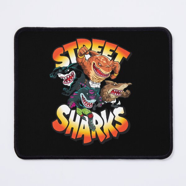 Item preview, Action Cartoon Shark Group Graphic Print designed and sold by Thefulavocado.