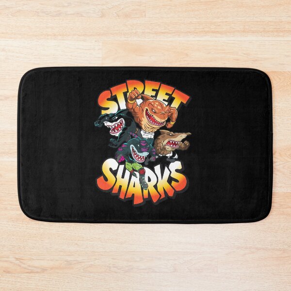 Item preview, Action Cartoon Shark Group Graphic Print designed and sold by Thefulavocado.