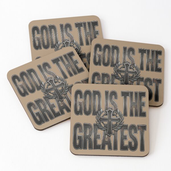 Item preview, God Is The Greatest - Metallic Carbon Fiber Cross designed and sold by digitalbob60.
