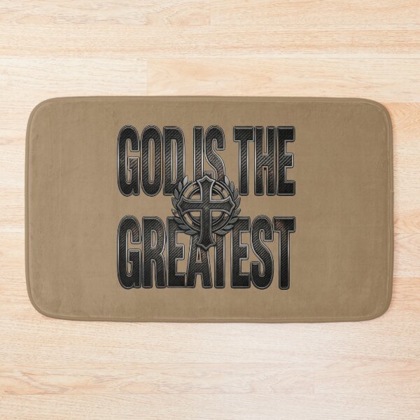 Item preview, God Is The Greatest - Metallic Carbon Fiber Cross designed and sold by digitalbob60.