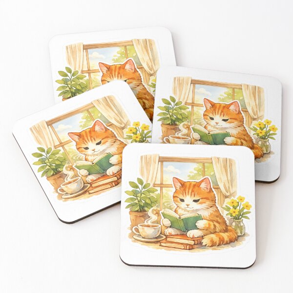 Item preview, Cat Reading by the Window designed and sold by NeoSakura.