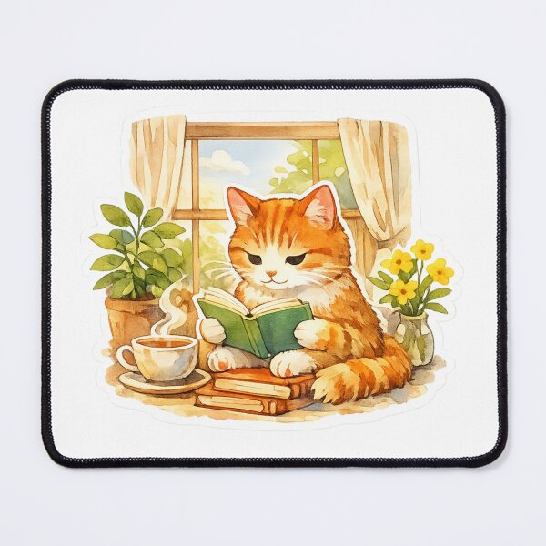 Item preview, Cat Reading by the Window designed and sold by NeoSakura.