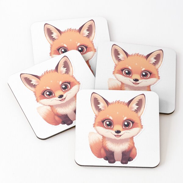 Item preview, Cute Kawaii Fox Sticker designed and sold by AhiraDesign.