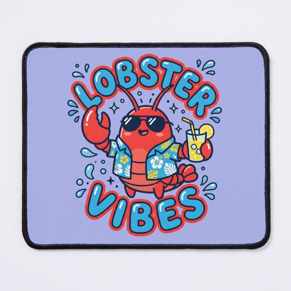 Item preview, Lobster Vibes – Cute Beach Lobster Design designed and sold by Sea Gem.