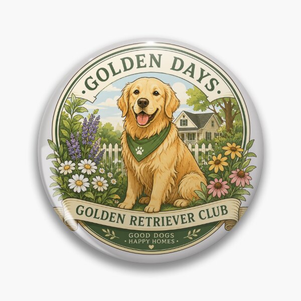 Item preview, Golden Retriever Garden Club designed and sold by NeoSakura.