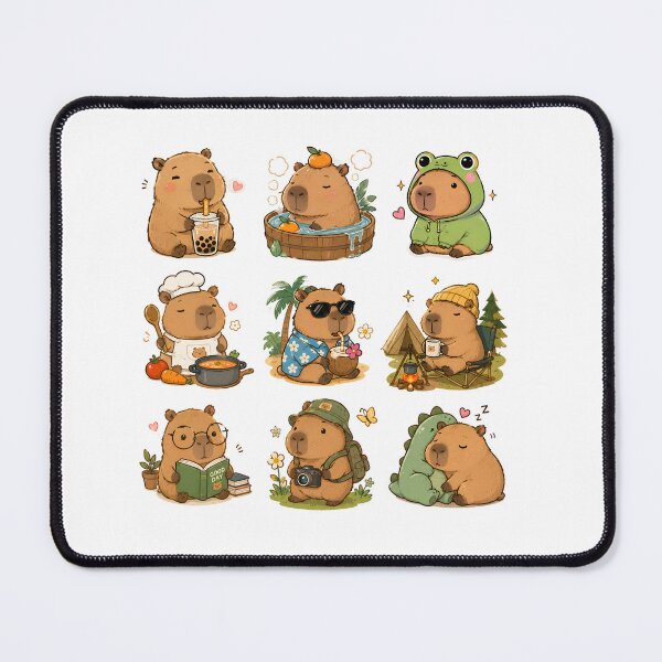 Item preview, Cute Capybara Sticker | Kawaii Capybara | Adorable Animal Art | Cozy Capybara | Cute Rodent Illustration designed and sold by suechtmpoa.
