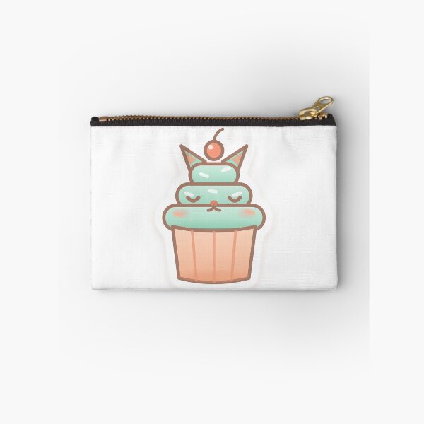 Item preview, Kawaii Cat Cupcake with Mint Frosting designed and sold by dailysyukur.