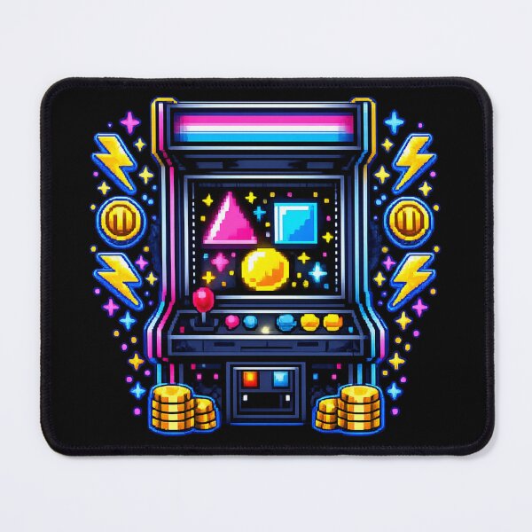 Item preview, Retro Arcade Machine Neon Pixel Art — 80s Gaming Gift Sticker designed and sold by ArtoryWorks.