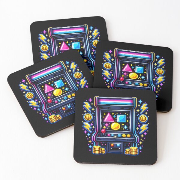 Item preview, Retro Arcade Machine Neon Pixel Art — 80s Gaming Gift Sticker designed and sold by ArtoryWorks.