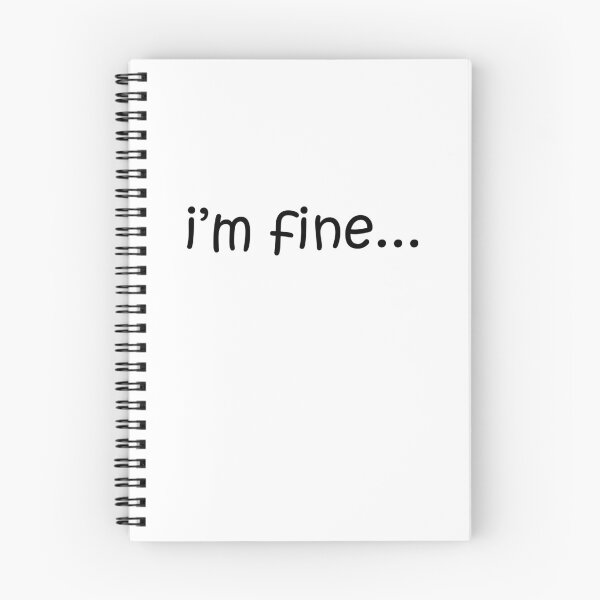 Item preview, I'm Fine - Funny Sarcasm Gift designed and sold by DGMaxShop.