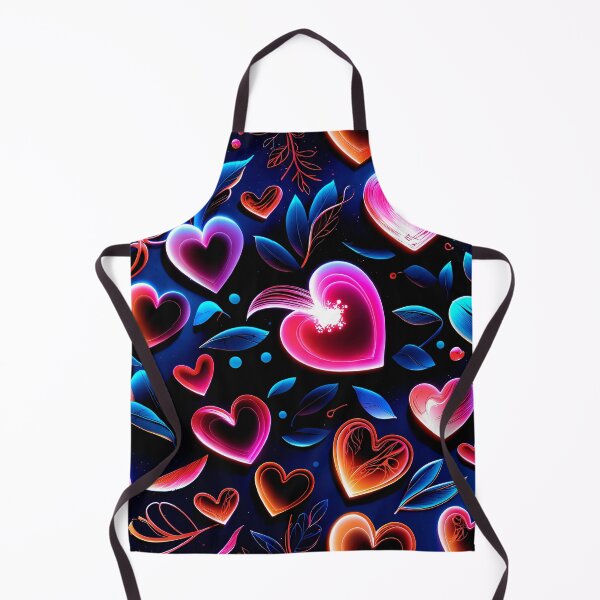 Item preview, Neon Love Hearts Pattern – Vibrant Romantic Digital Art for Apparel, Home Decor & Accessories designed and sold by IMuDesigner.