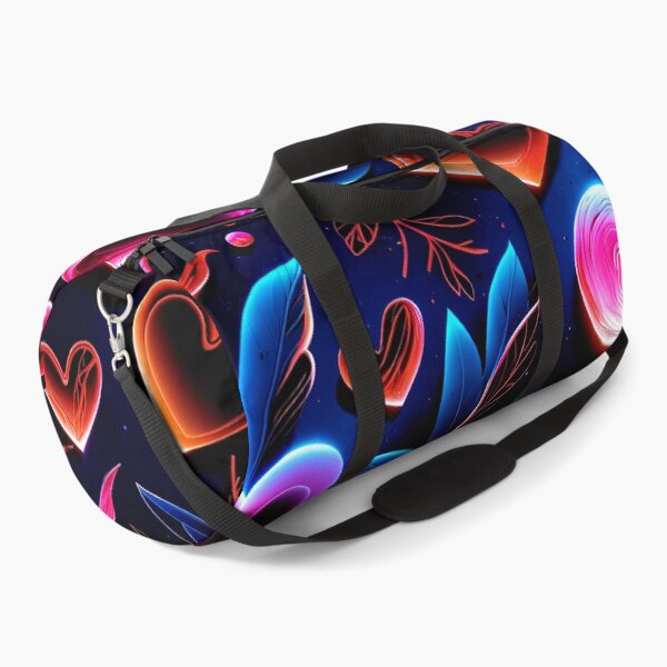 Item preview, Neon Love Hearts Pattern – Vibrant Romantic Digital Art for Apparel, Home Decor & Accessories designed and sold by IMuDesigner.