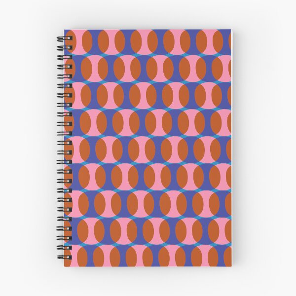 Item preview, Mid Century Modern Abstract Geometric Spheramod Dot Pattern Blue Pink Orange designed and sold by kierkegaard.