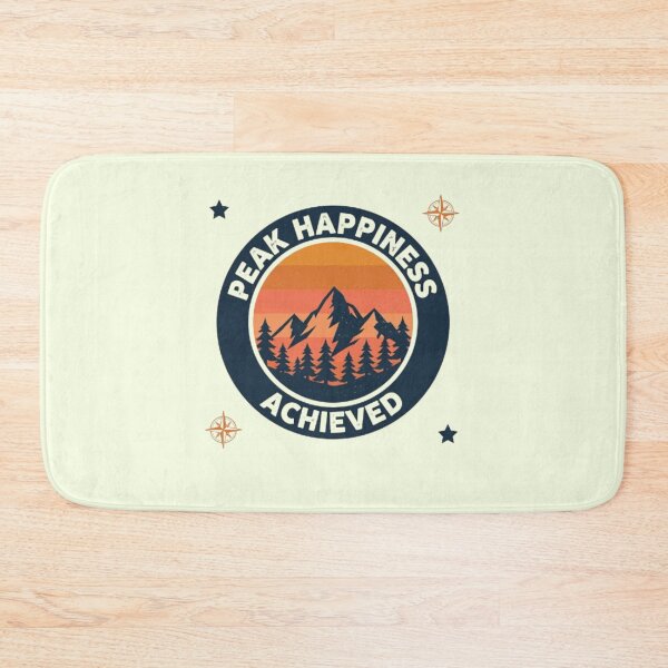 Item preview, Peak Happiness Achieved Funny Mountain Hiking Nature Outdoor T-Shirt designed and sold by HopeAndHustle.
