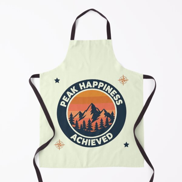 Item preview, Peak Happiness Achieved Funny Mountain Hiking Nature Outdoor T-Shirt designed and sold by HopeAndHustle.