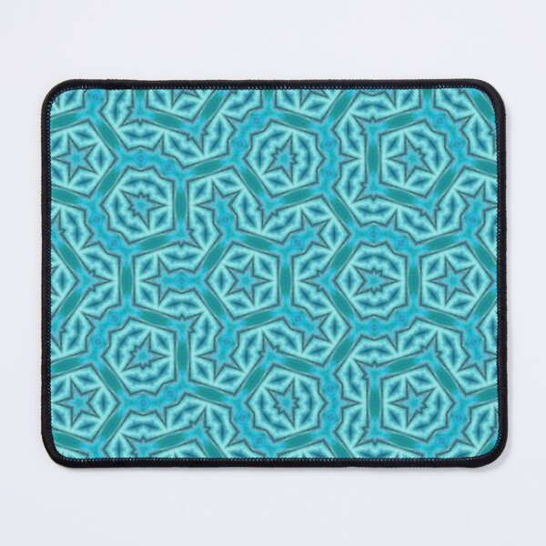 Item preview, Retro Tribal Blue Pattern designed and sold by Shy Fractal Designs.