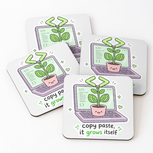 Item preview, Copy Paste It Grows Itself - Funny Developer Plant Shirt designed and sold by Geek Tracy Shop.