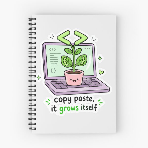 Item preview, Copy Paste It Grows Itself - Funny Developer Plant Shirt designed and sold by Geek Tracy Shop.