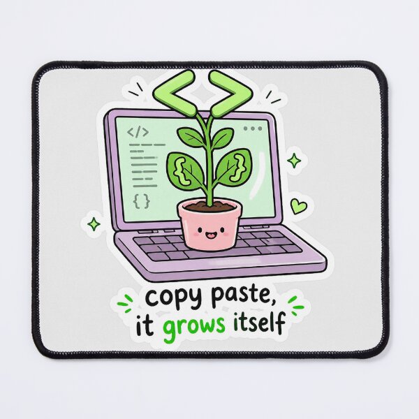 Item preview, Copy Paste It Grows Itself - Funny Developer Plant Shirt designed and sold by Geek Tracy Shop.