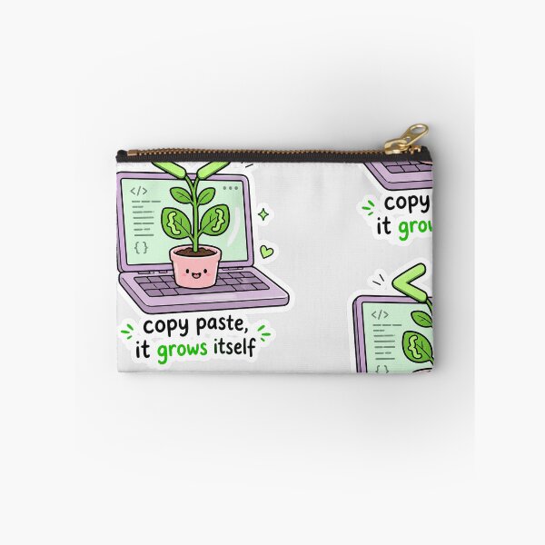 Item preview, Copy Paste It Grows Itself - Funny Developer Plant Shirt designed and sold by Geek Tracy Shop.