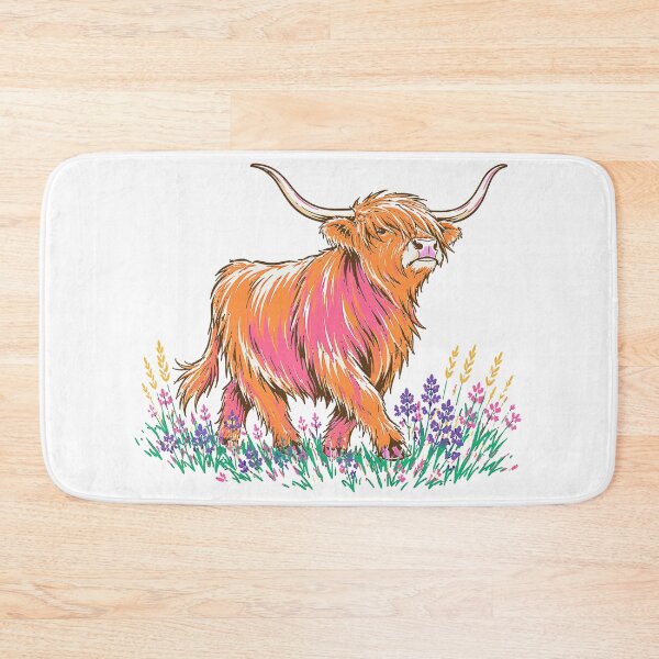 Item preview, Highland cow designed and sold by twindragonthreads.