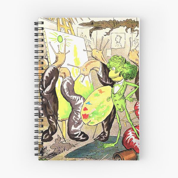 Item preview, Vintage cartoon of Frog Artist designed and sold by LiszaB.