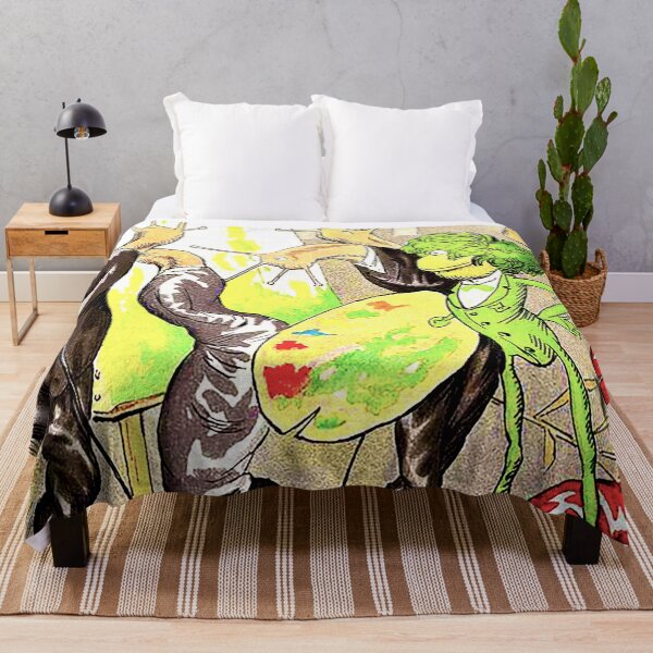 Item preview, Vintage cartoon of Frog Artist designed and sold by LiszaB.
