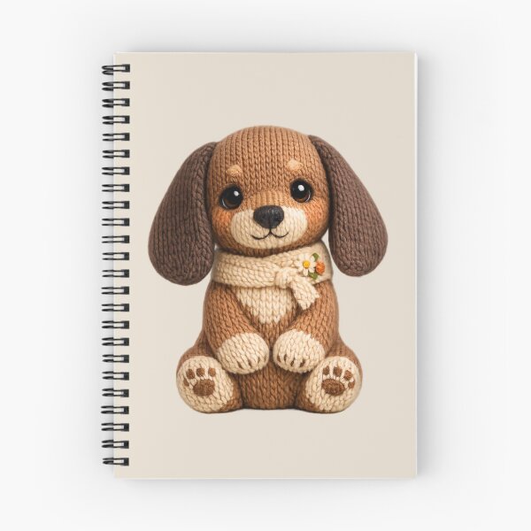 Item preview, Cute Knitted Dachshund Plush | Kawaii Handmade Crochet Cottagecore designed and sold by Moons Studio.