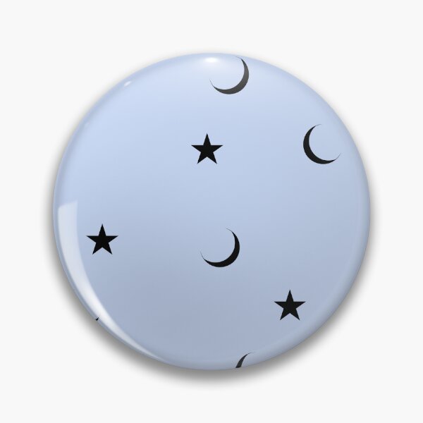 Item preview, Soft Blue Celestial Moon and Stars Pattern designed and sold by Asmaa Abdul-Azim.