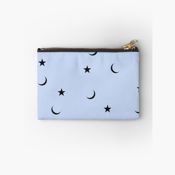 Item preview, Soft Blue Celestial Moon and Stars Pattern designed and sold by Asmaa Abdul-Azim.