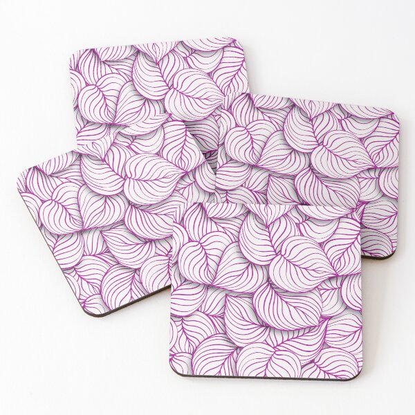 Item preview, Magenta Vein: Linear Leaf Art Pattern designed and sold by LiveLearnCreate.