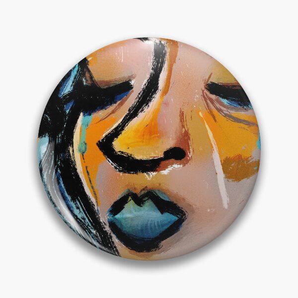 Item preview, Crying Woman Portrait – Bold Color Pop Art Face designed and sold by odd sock cult .