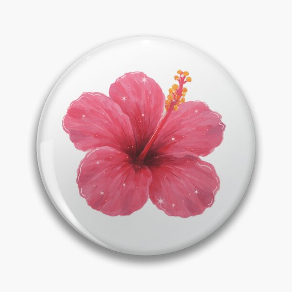 Item preview, Hot Pink Hibiscus Flower with Little Sparkles | Lucesco designed and sold by Lucesco.