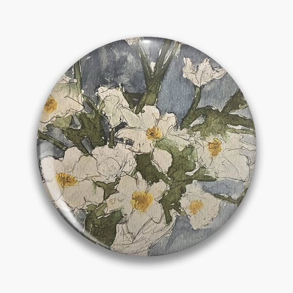 Item preview,  White Daffodils in Cream Vase designed and sold by DenizNasif.