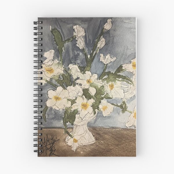 Item preview,  White Daffodils in Cream Vase designed and sold by DenizNasif.