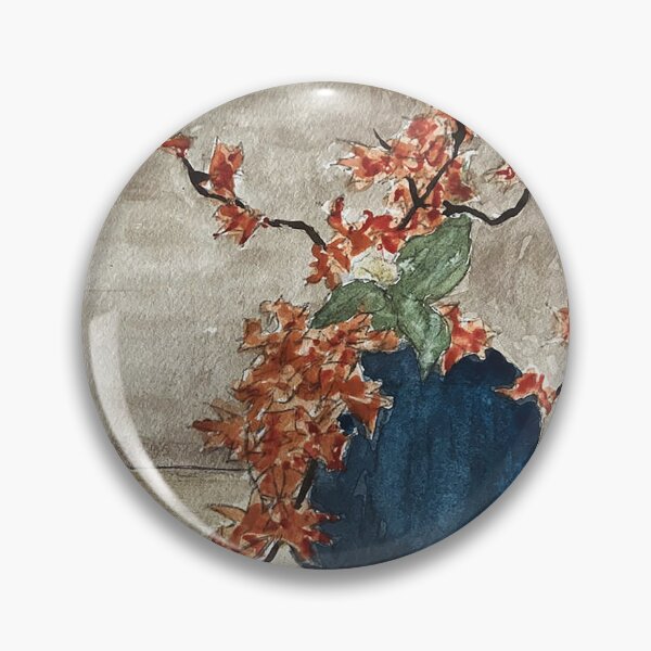 Item preview, Autumn Maple Branches in Blue Vase designed and sold by DenizNasif.