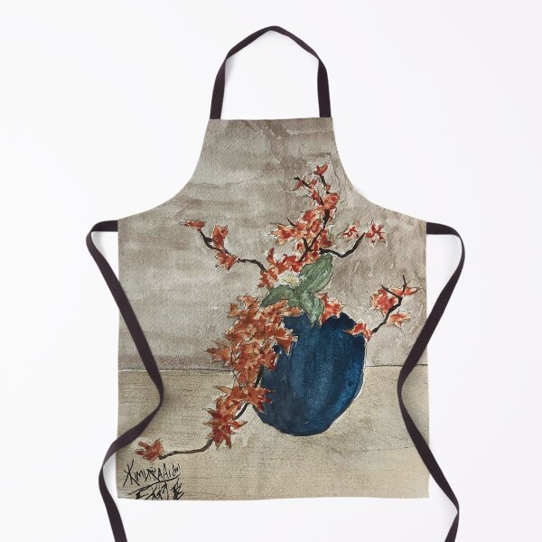 Item preview, Autumn Maple Branches in Blue Vase designed and sold by DenizNasif.