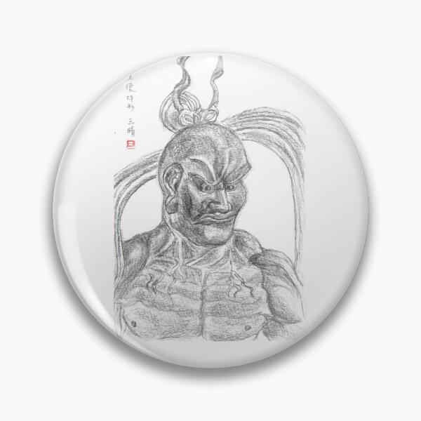 Item preview, Japanese Nio Guardian Statue "Un-gyo" Pencil Drawing designed and sold by mitsuharu.