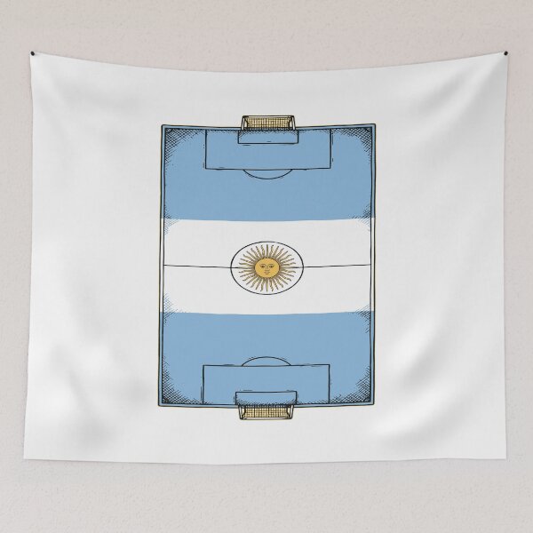 Item preview, Argentina Soccer Field Flag. designed and sold by EunsooLee.