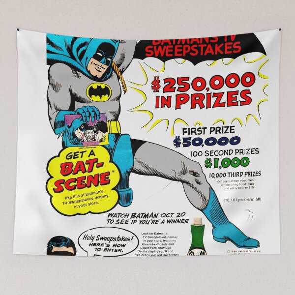 Item preview, Batman and Robin 1960s Sweepstakes ad designed and sold by The Retromotel.