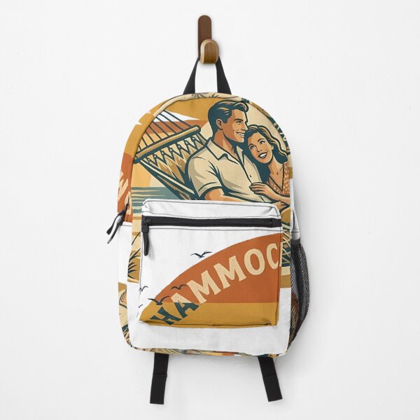 Item preview, Beach Hammock Vintage Beach Vacation Couple designed and sold by OliviaHayesArt.