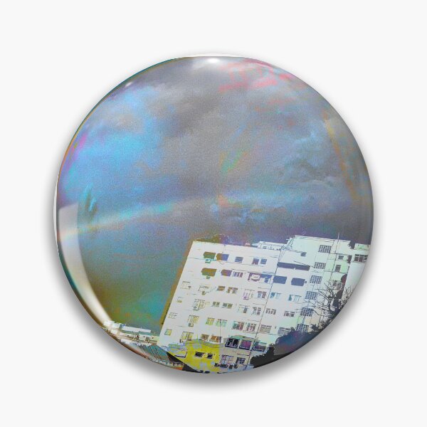 Item preview, Giant Soap Bubble Over City – Surreal Dreamcore Landscape Art designed and sold by MAMA LXXVIII: Art by Marsailhe Milward.