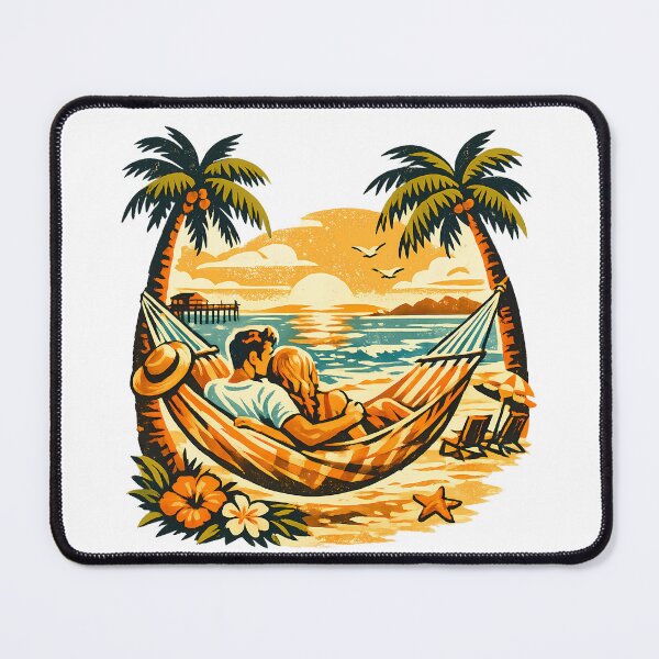 Item preview, Beach Hammock Anniversary Beach Trip Gift for Couples designed and sold by OliviaHayesArt.