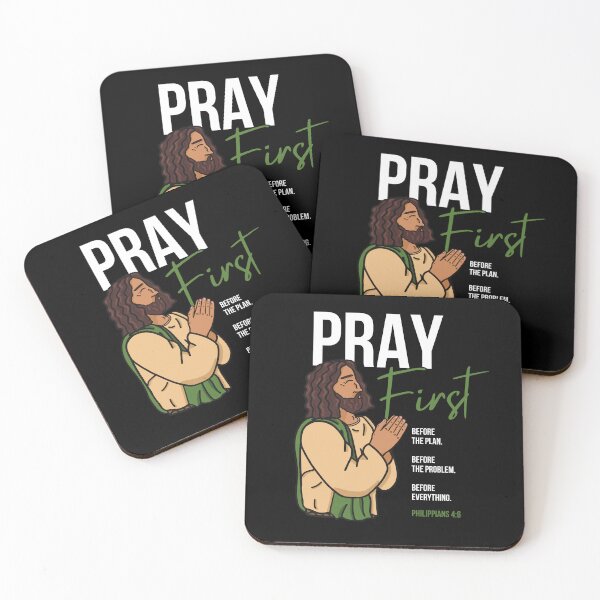Item preview, Pray First - Christian Faith T-Shirt Dark designed and sold by TheUnraveled.
