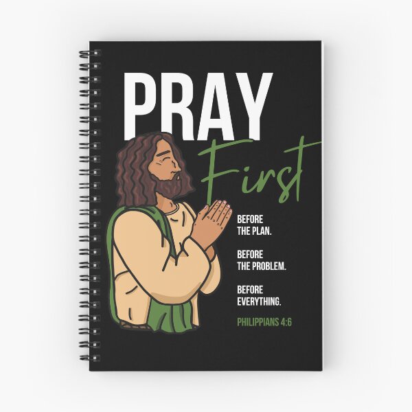 Item preview, Pray First - Christian Faith T-Shirt Dark designed and sold by TheUnraveled.