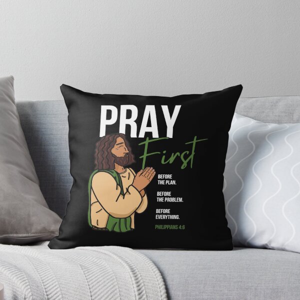 Item preview, Pray First - Christian Faith T-Shirt Dark designed and sold by TheUnraveled.