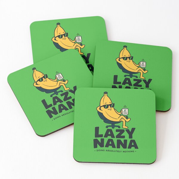 Item preview, Lazy Nana Funny Banana T-Shirt – Cute Relaxing Cartoon Fruit Design designed and sold by IMuDesigner.