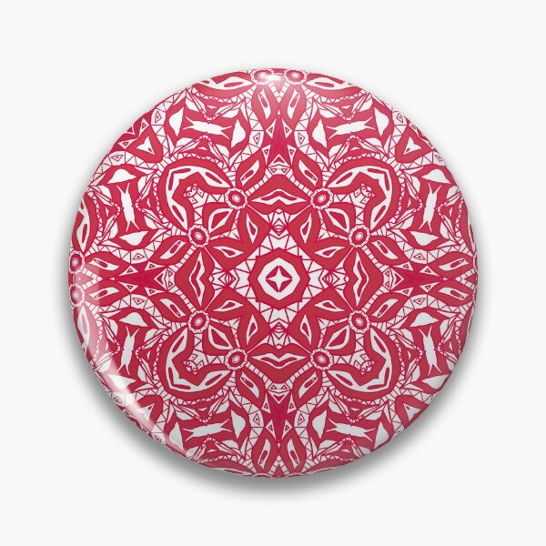 Item preview, Lace red openwork floral pattern designed and sold by fuzzyfox.
